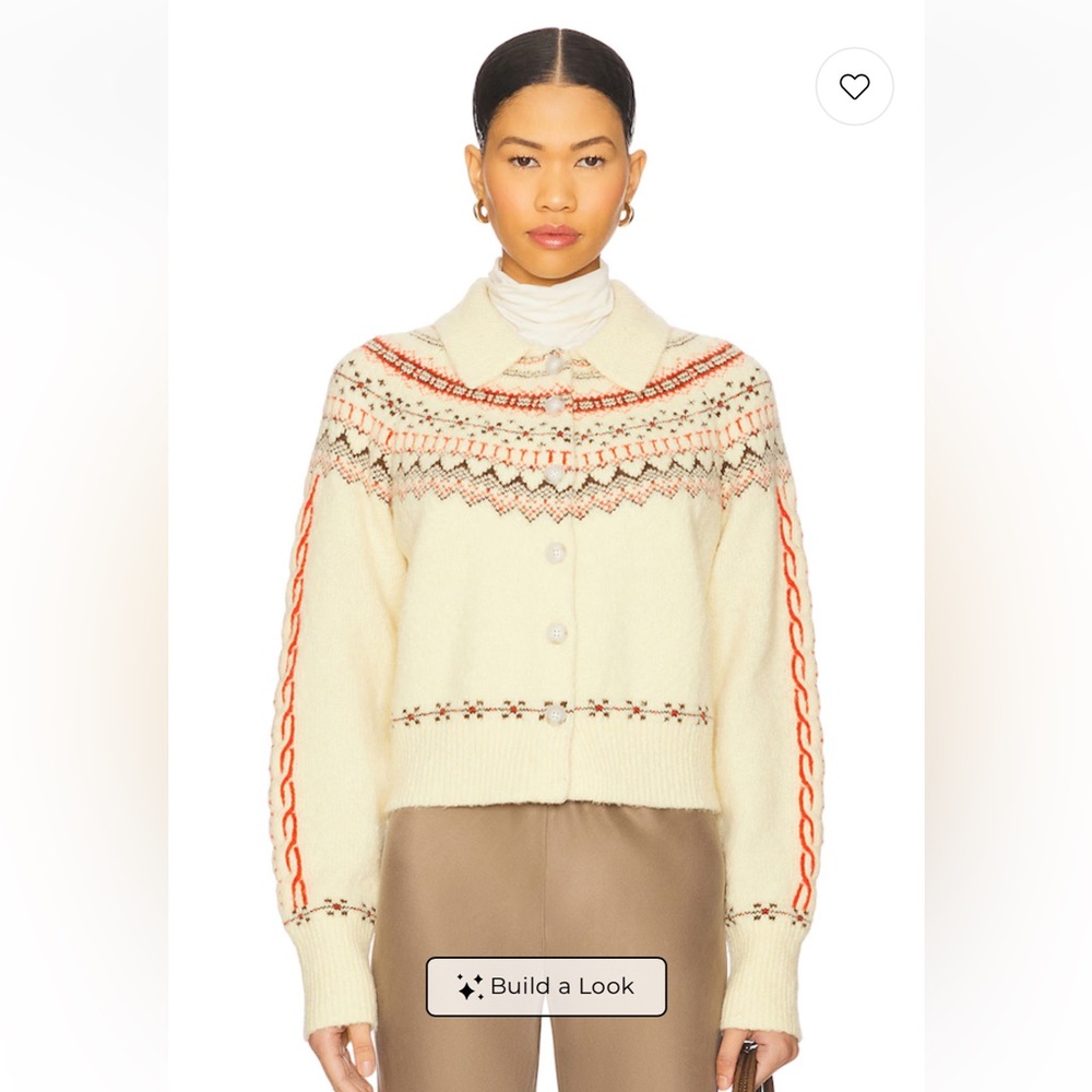 Guest in Residence Cloud Chalet Cardigan in Mist Combo